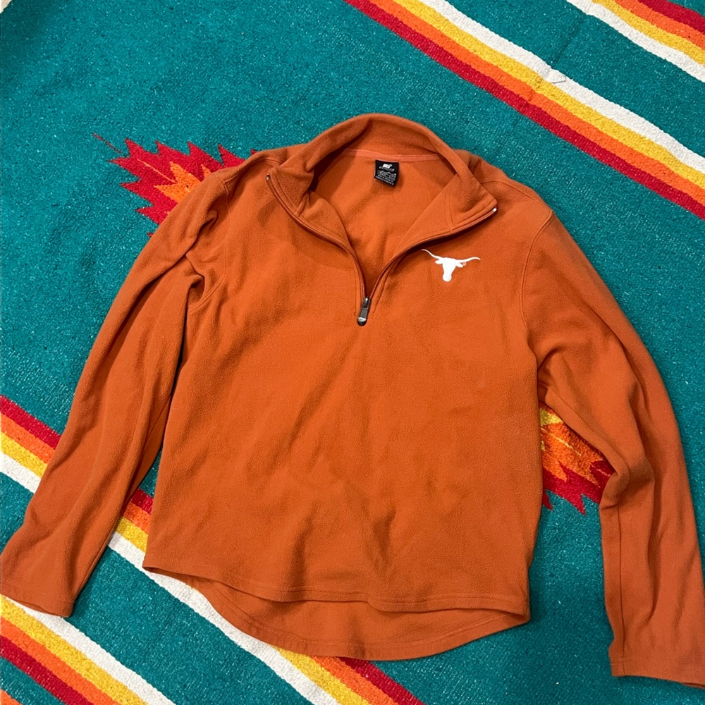 Women’s Orange Half-Zip Sweater